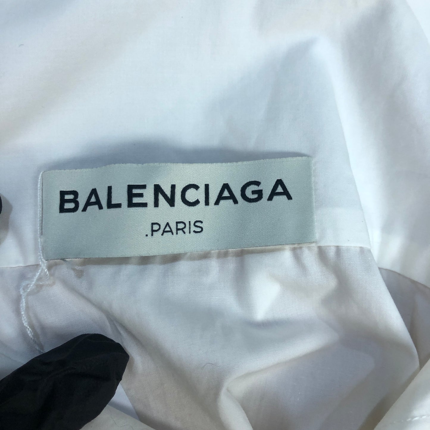 Balenciaga White Oversized Button-Down Shirt Size 34