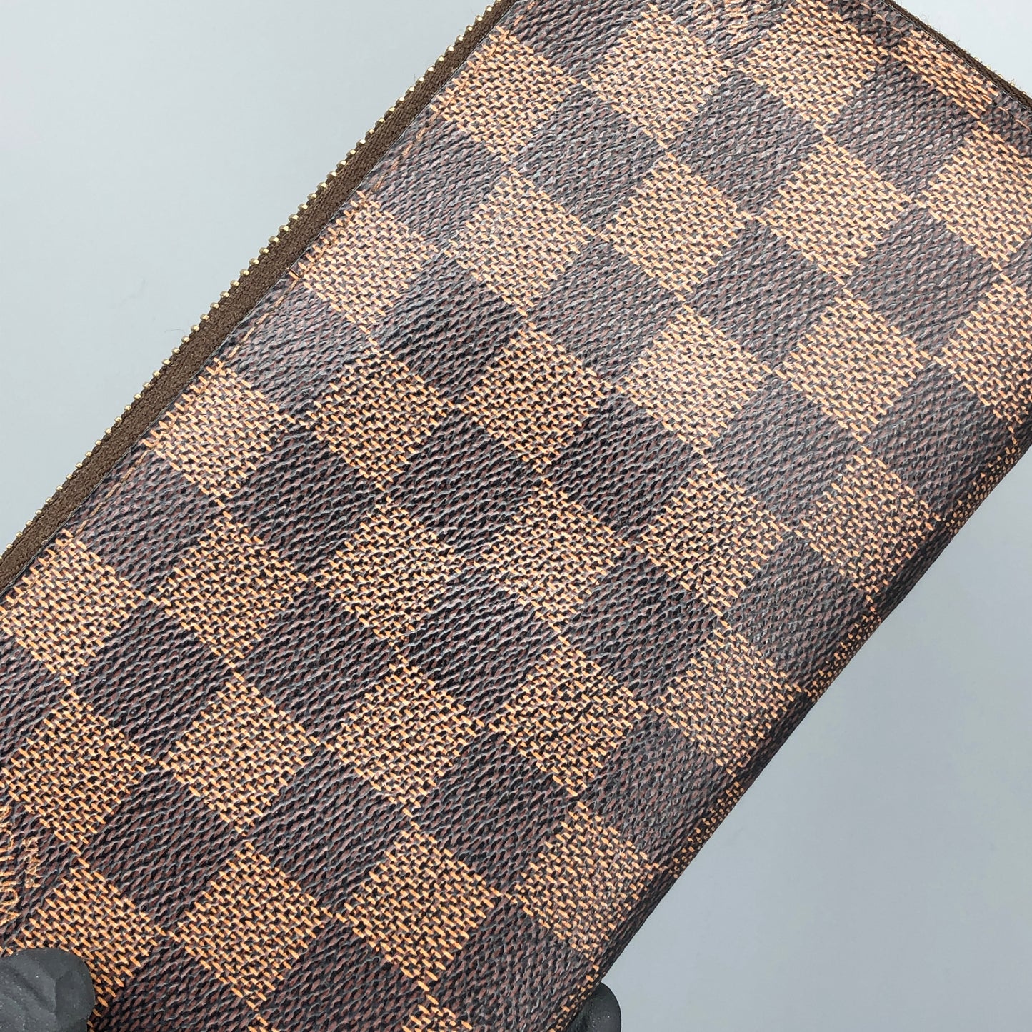 Louis Vuitton Damier Ebene Zippy Wallet Brown