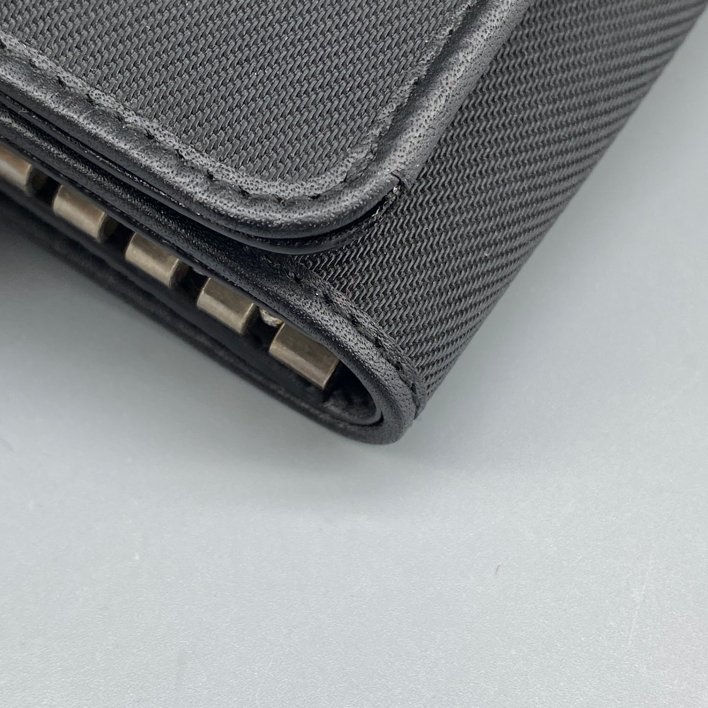 Ferragamo Black Canvas Key Case