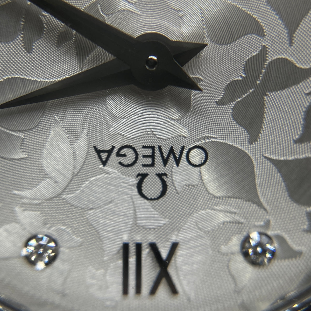 Omega 27mm Stainless Steel Watch With Natural Diamonds