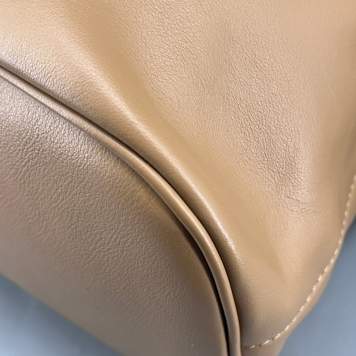 Fendi Brown beige Leather FF-clasp Backpack
