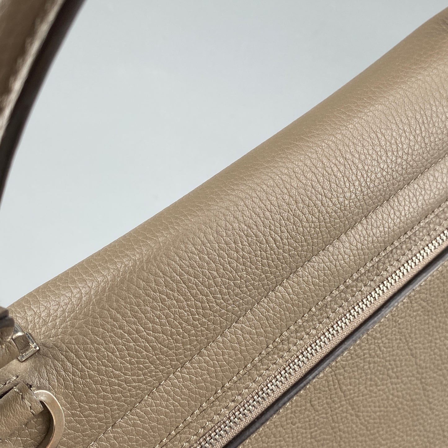 Celine Trapeze Medium Taupe Leather Suede Wing Bag