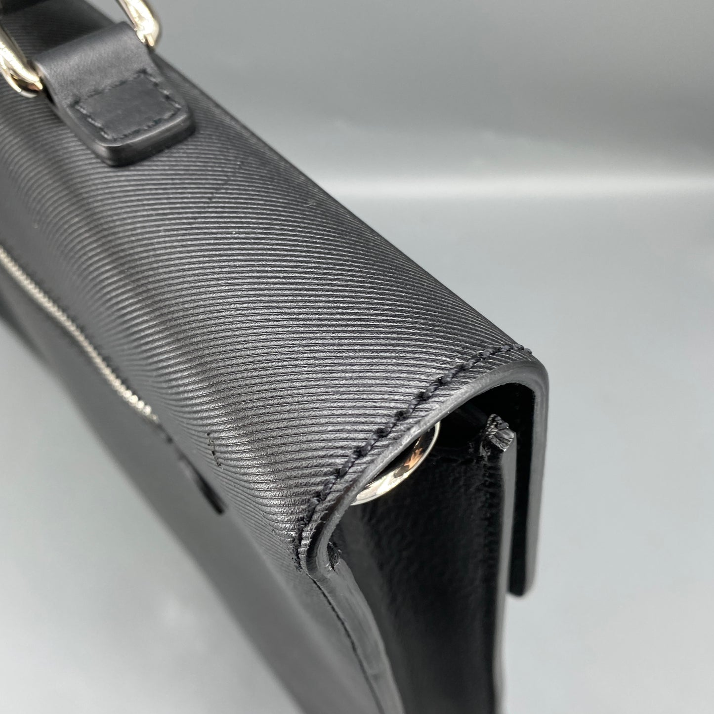 Burberry Black Leather Briefcase
