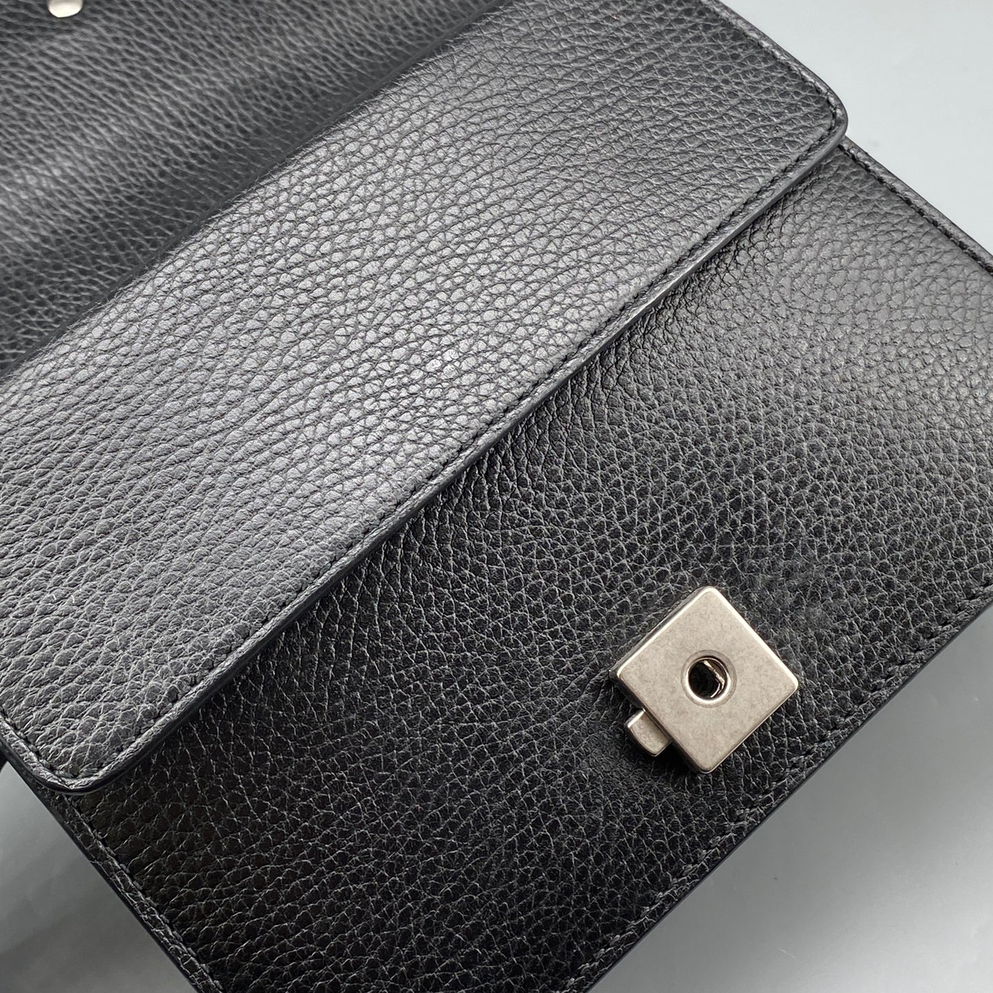 Gucci Mini Dionysus Black Leather Shoulder Bag