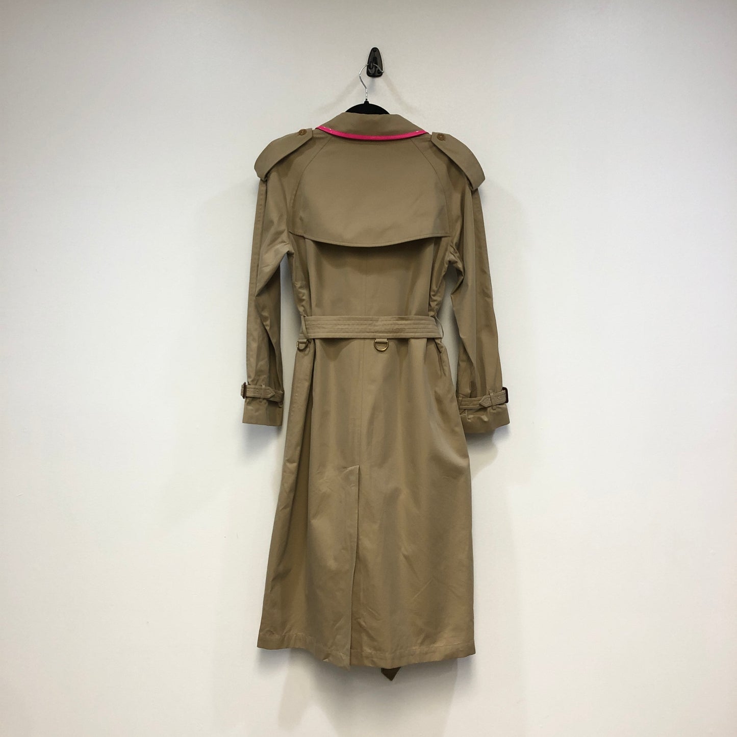 Burberry Camel Double Breasted Long Trench Coat US6