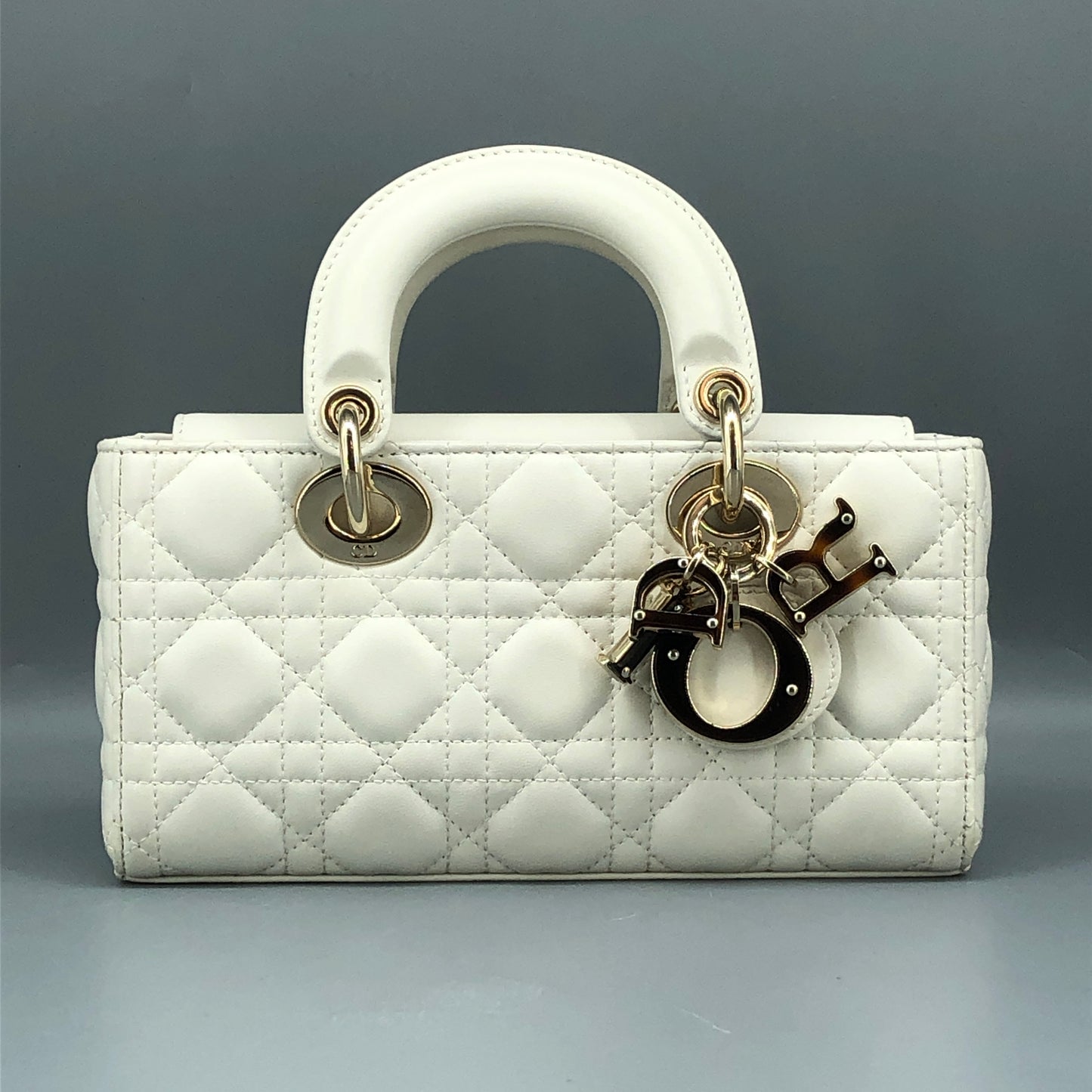 Christian Dior Lady D-Joy Small Crossbody Bag Cream