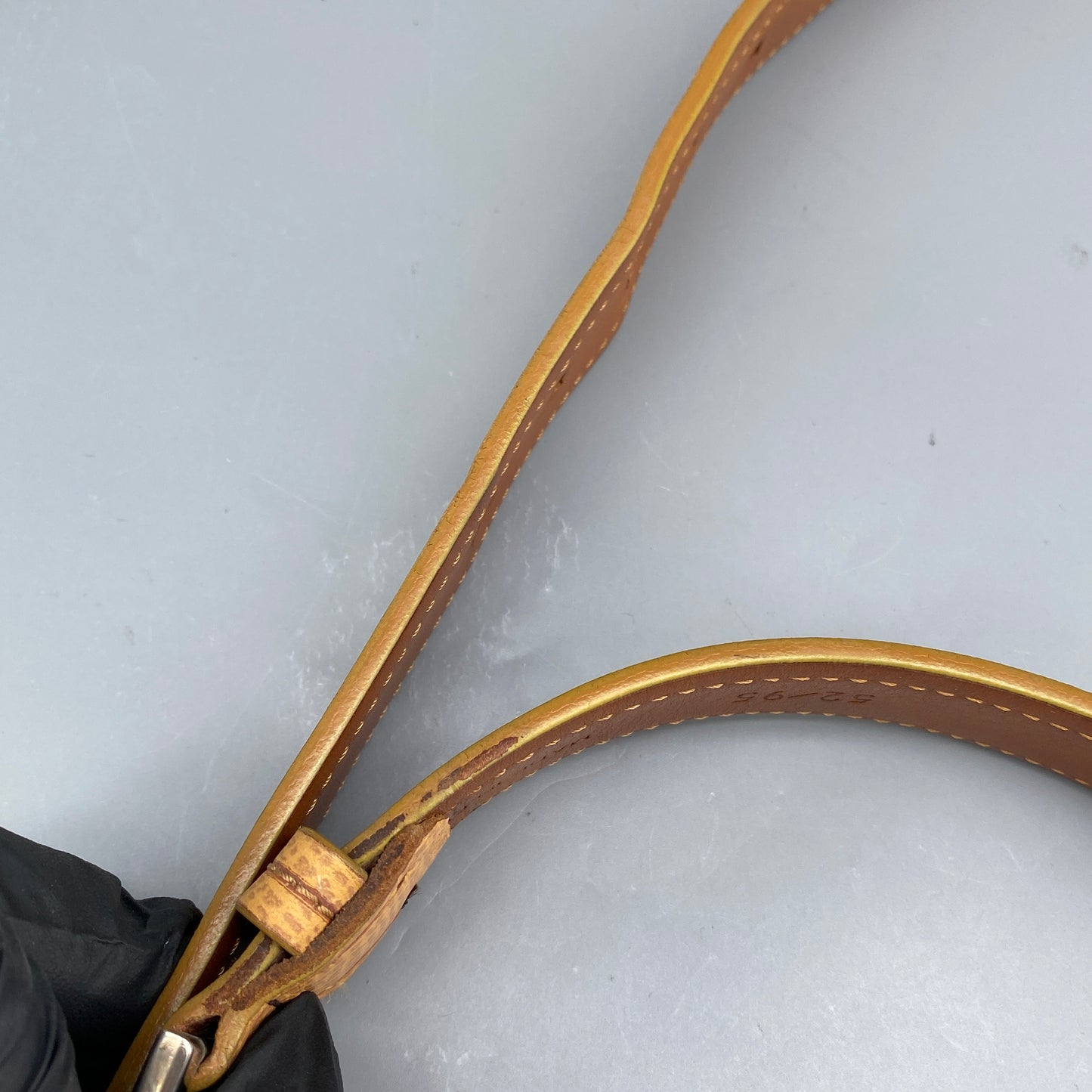 Loewe Tan Grained Leather Pin Buckle Belt 95cm