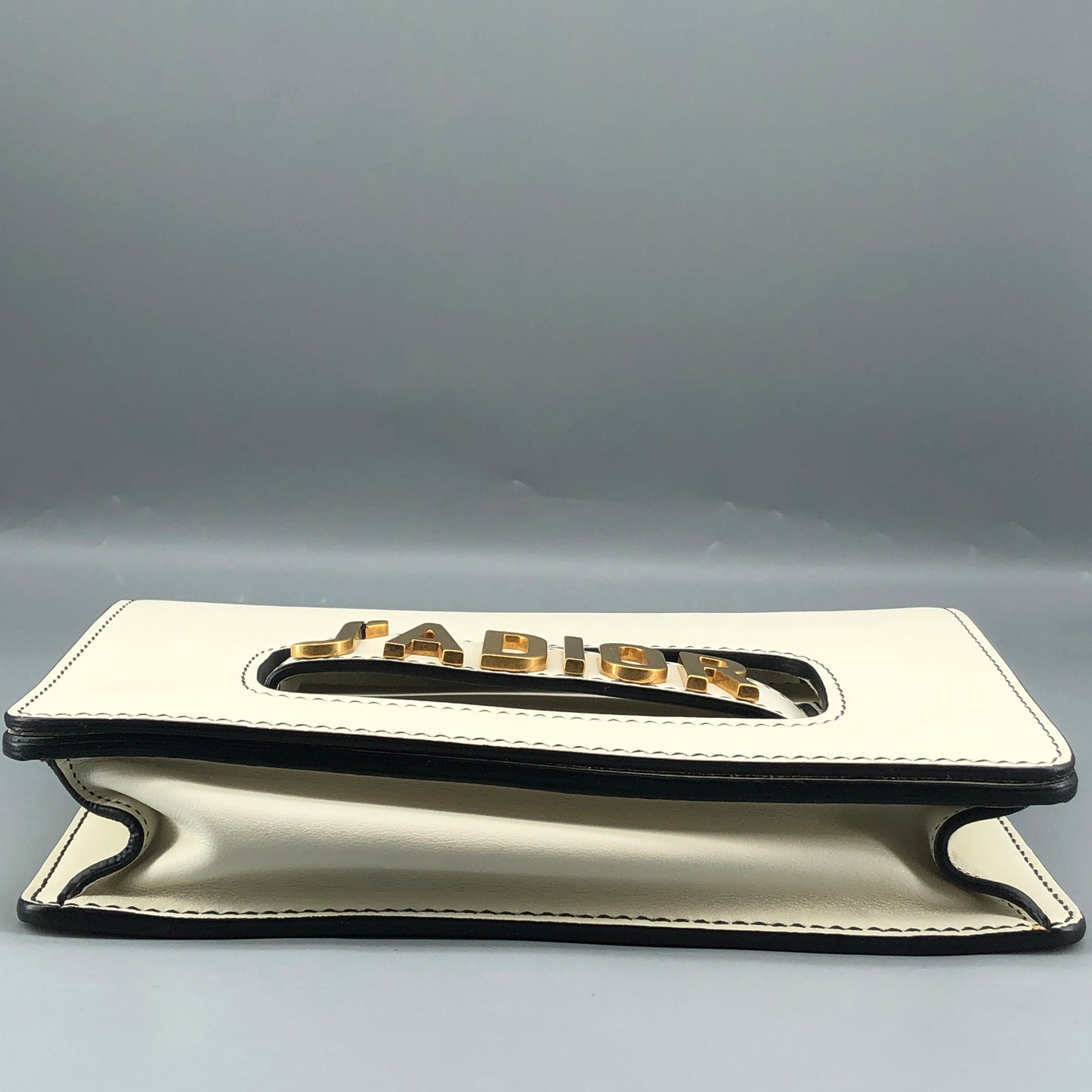 Christian Dior White Smooth Leather J'ADIOR Flap Chain Shoulder Bag