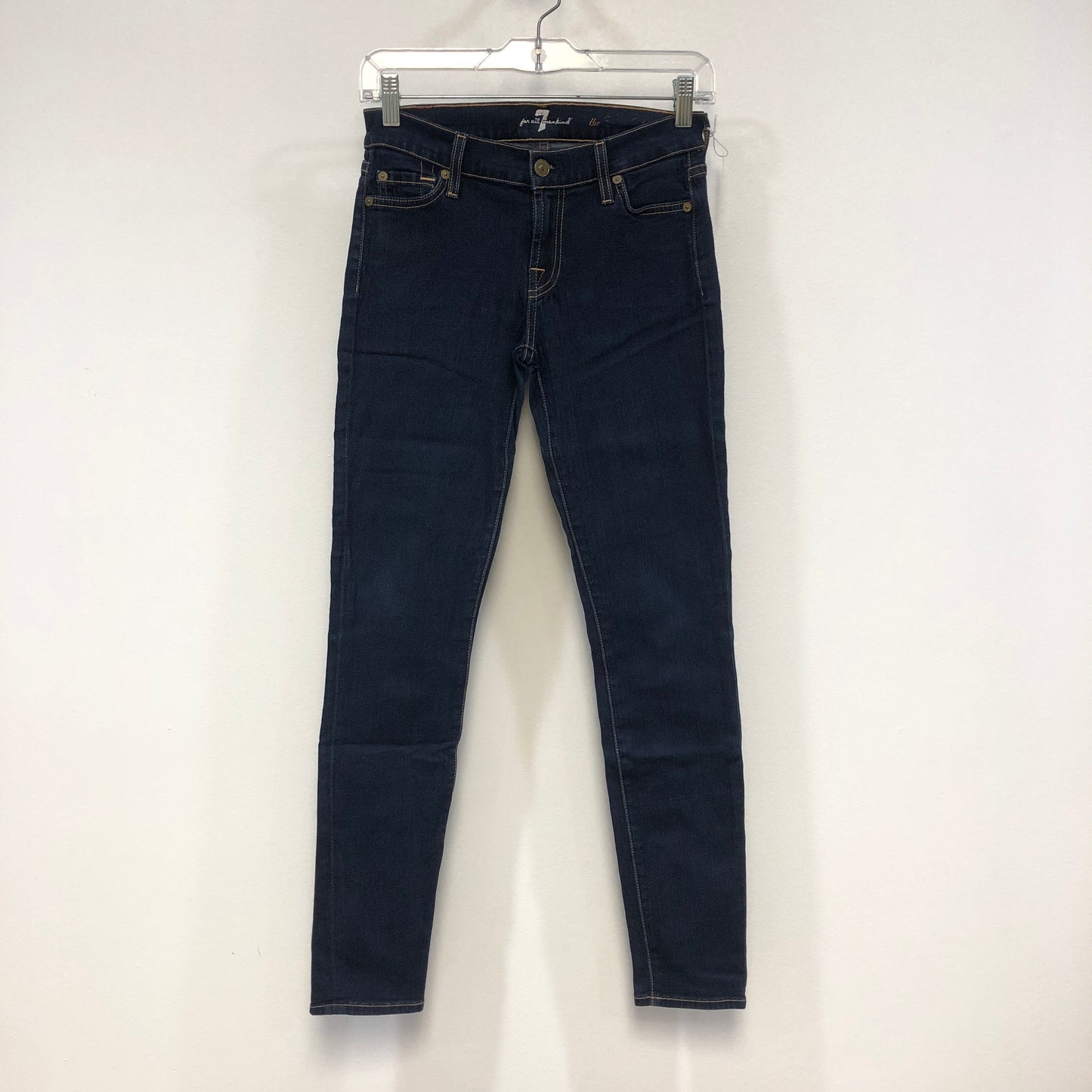 7 For All Mankind Dark Blue Skinny Jeans Size 25