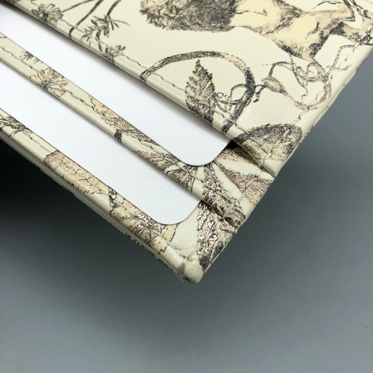 Christian Dior Card Holder Cream Toile de Jouy