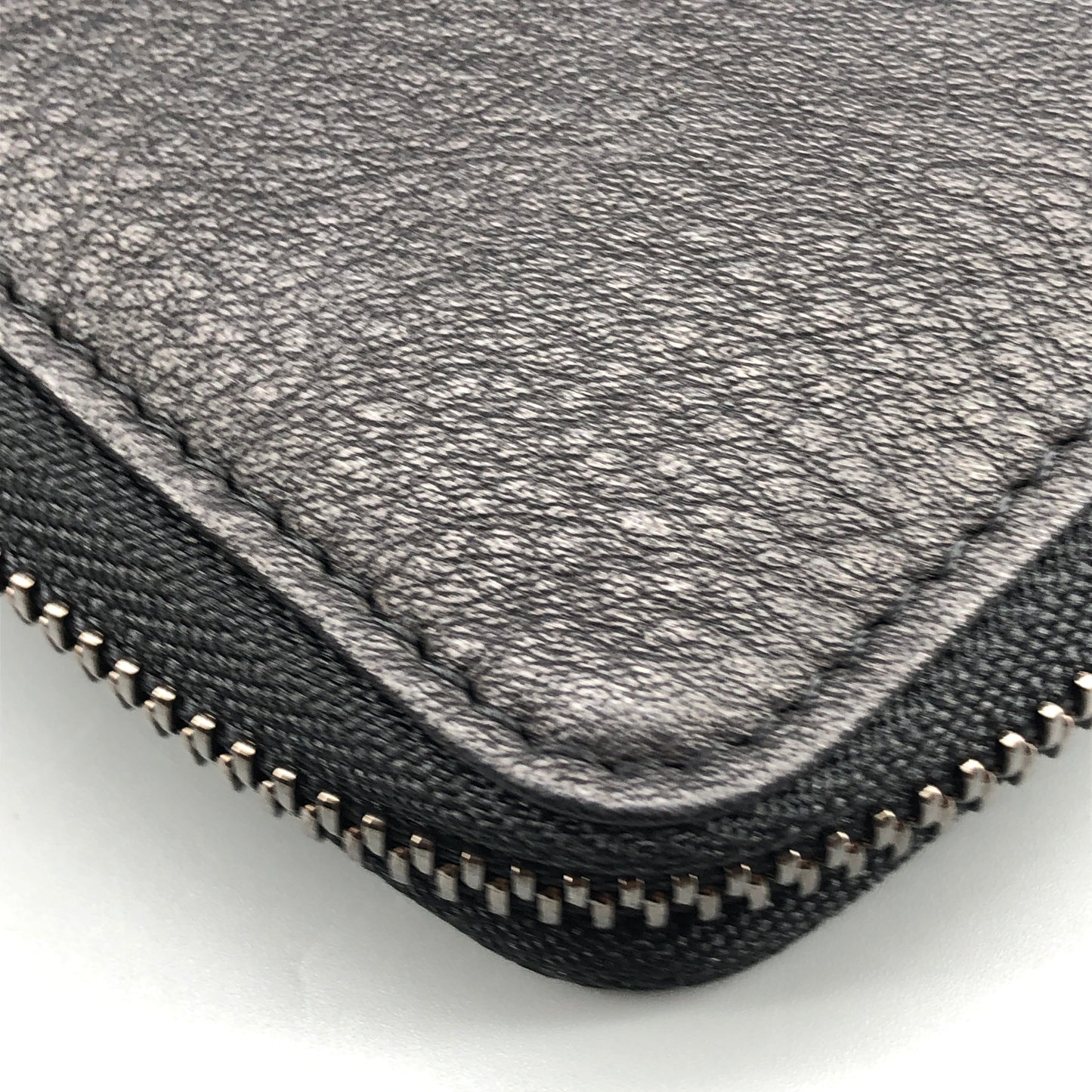 Givenchy 4G Embossed Black Leather Zip Around Long Wallet