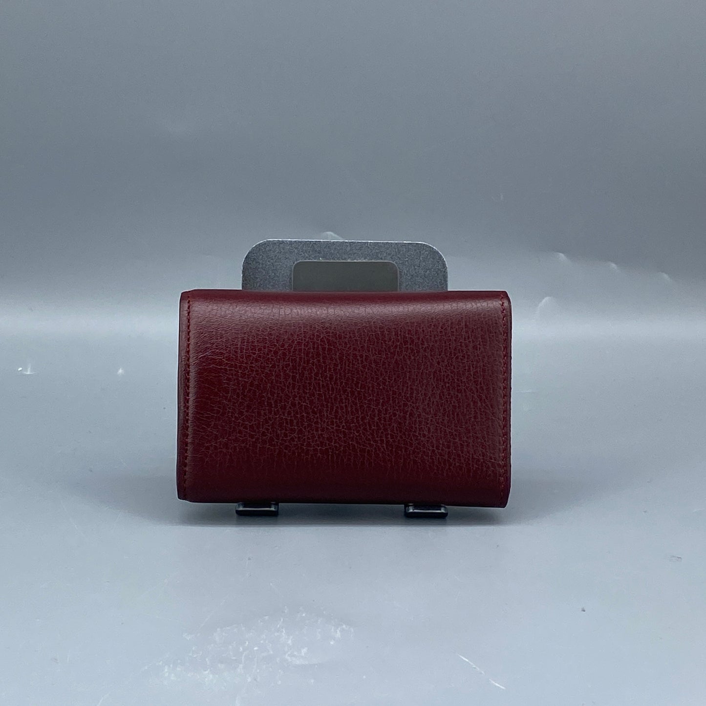 Cartier Dark Red Grain Leather Key Case