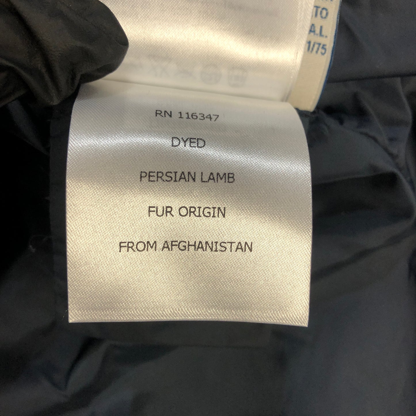 Moncler Dark Blue Quilted Down Jacket Size 00