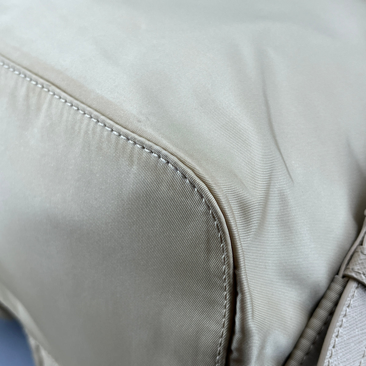 Prada Yellow beige nylon Backpack