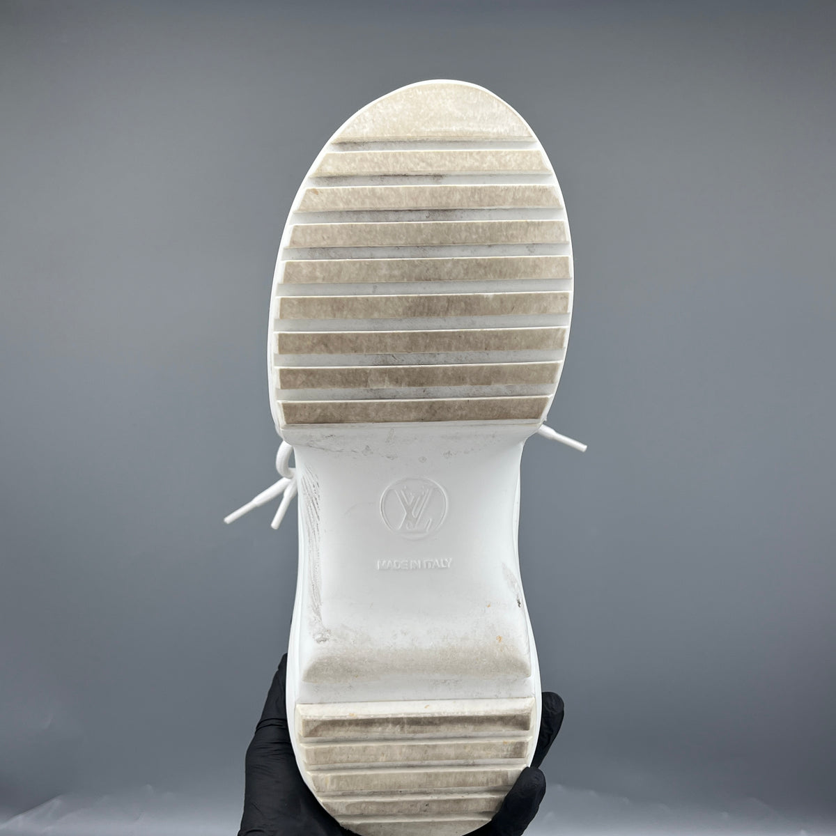 Louis Vuitton White & Brown Mesh & Leather Archlight Sneakers size 37