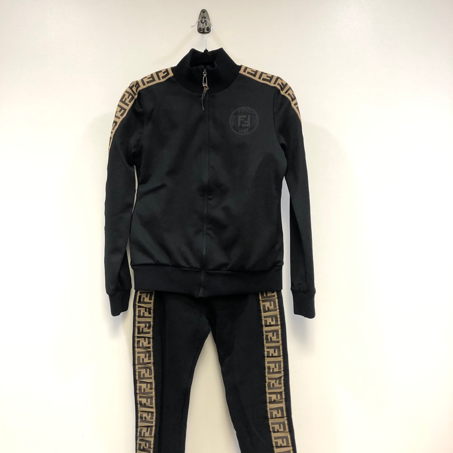Fendi Black FF Trim Tracksuit Set