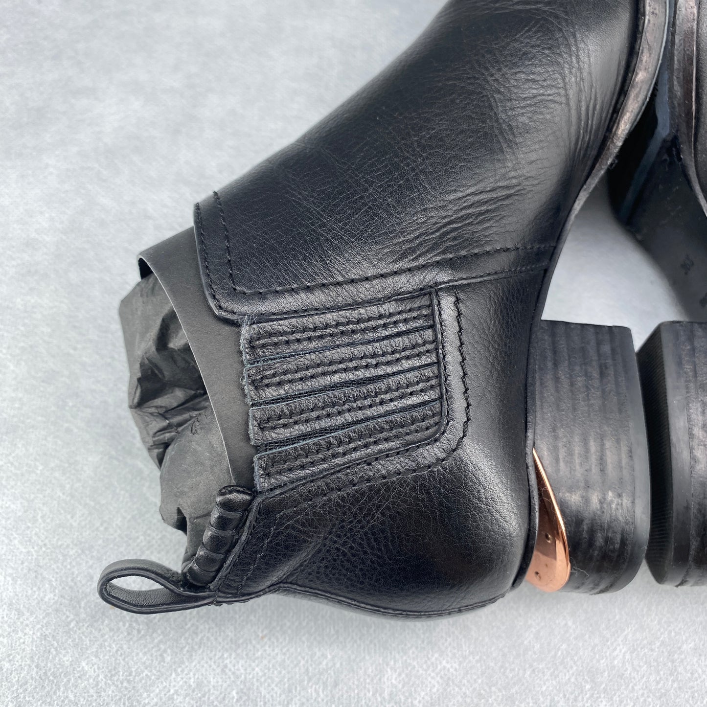 Alexander Wang Women’s Black Leather Pointed‑Toe Ankle Boots Shoes