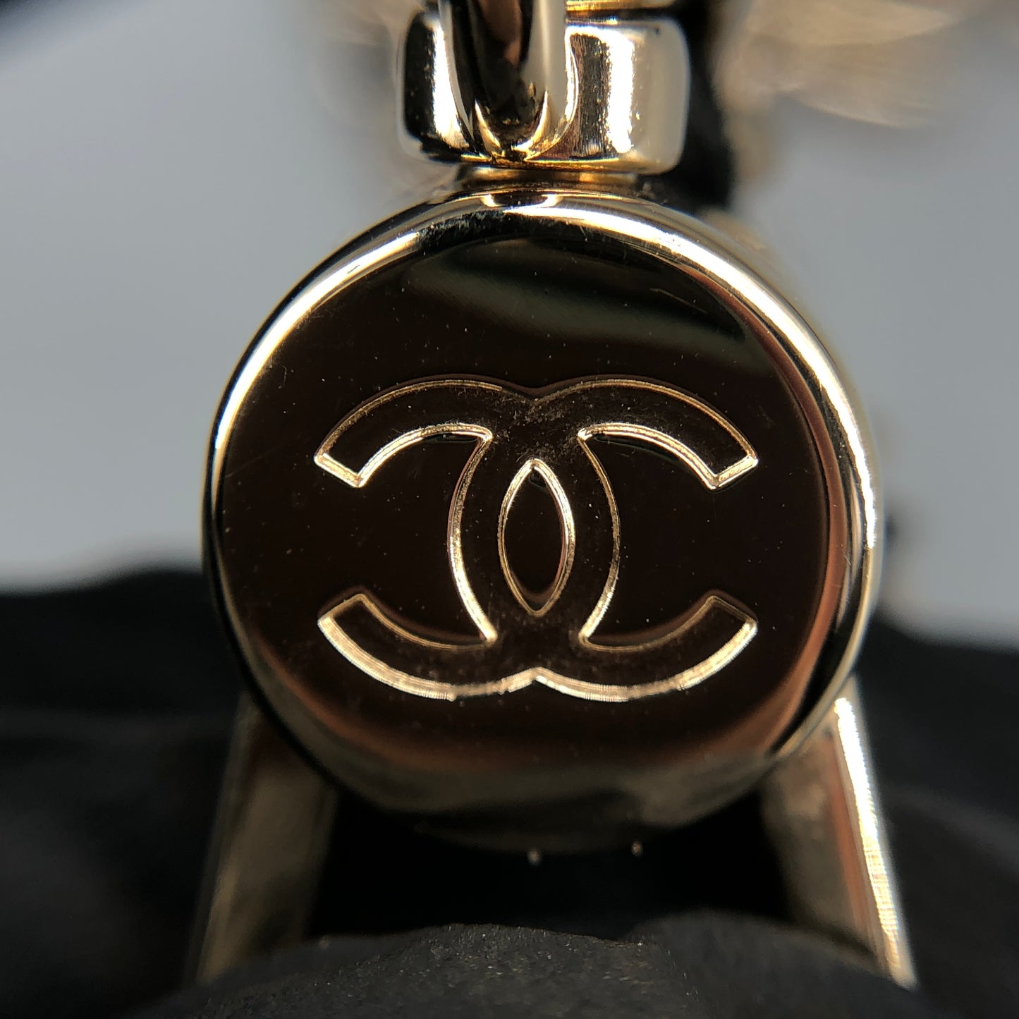 Chanel Bow Classic Quilted Belt Bag Black Lambskin Leather