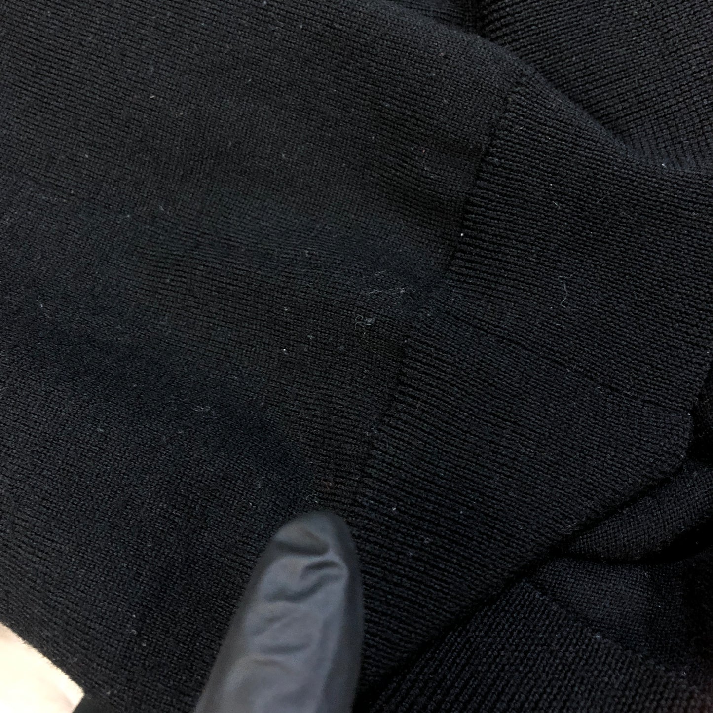 Burberry Brit Crew Neck Wool Knit Sweater Size M Black P2P 19.5-22 Inches