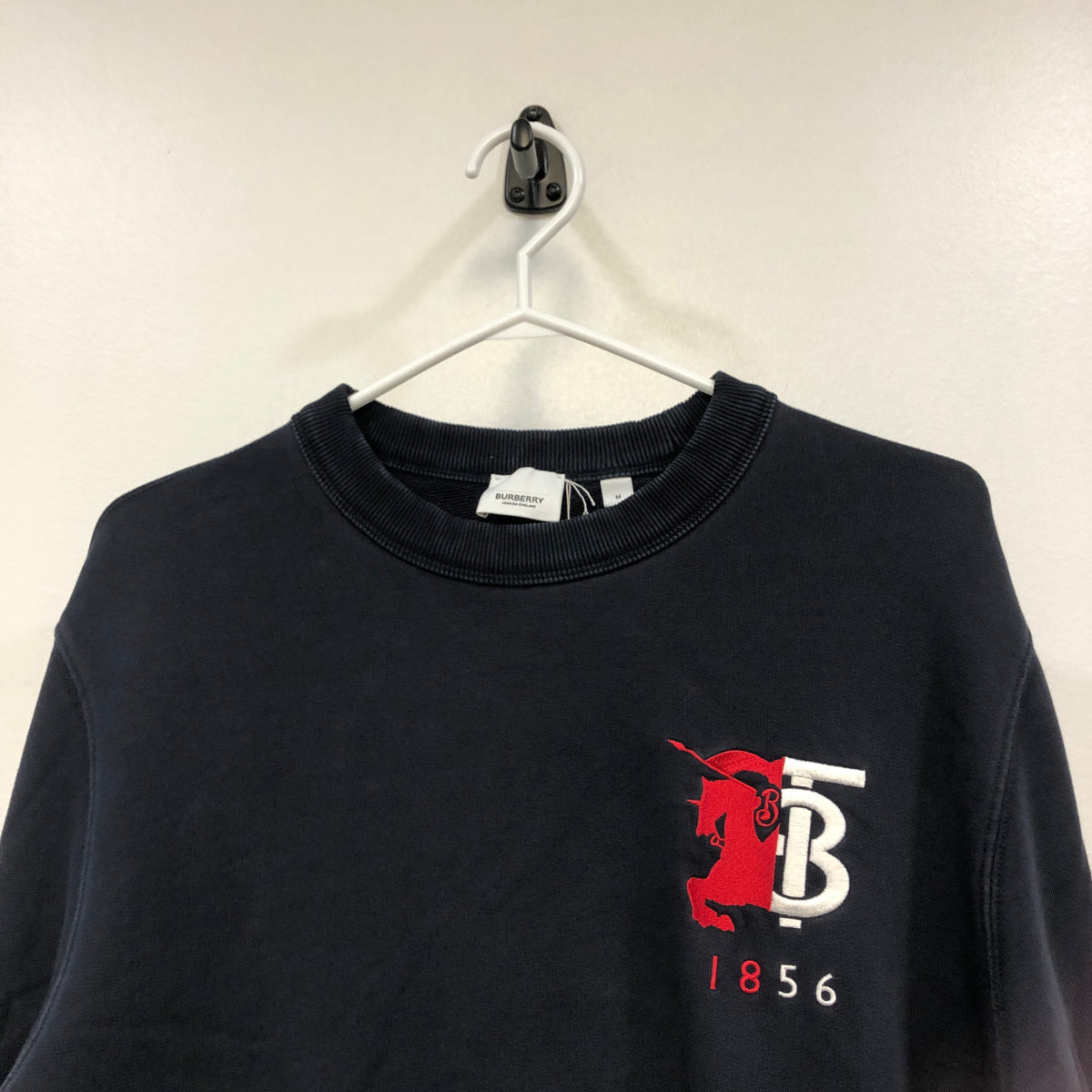 Burberry Navy Blue TB Logo Crew Neck Sweatshirt M
