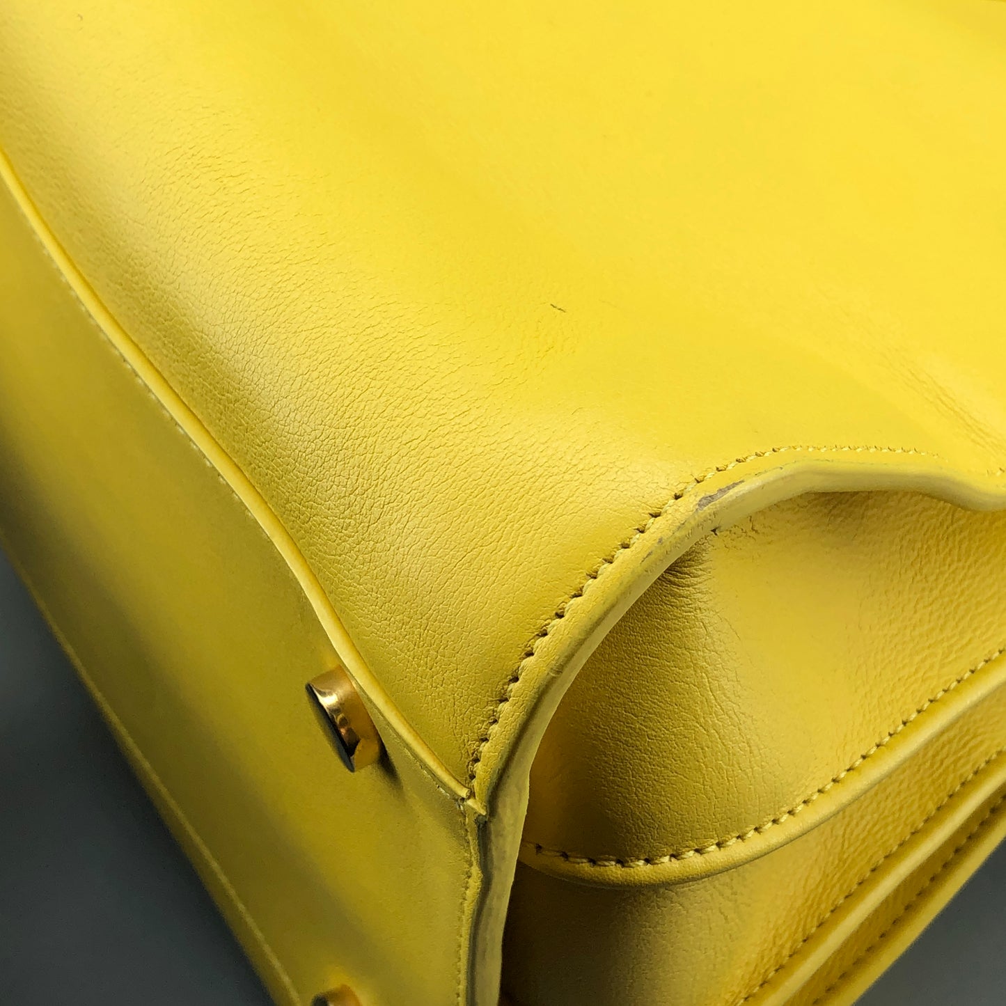 Saint Laurent Sac De Jour Yellow Leather Tote Bag