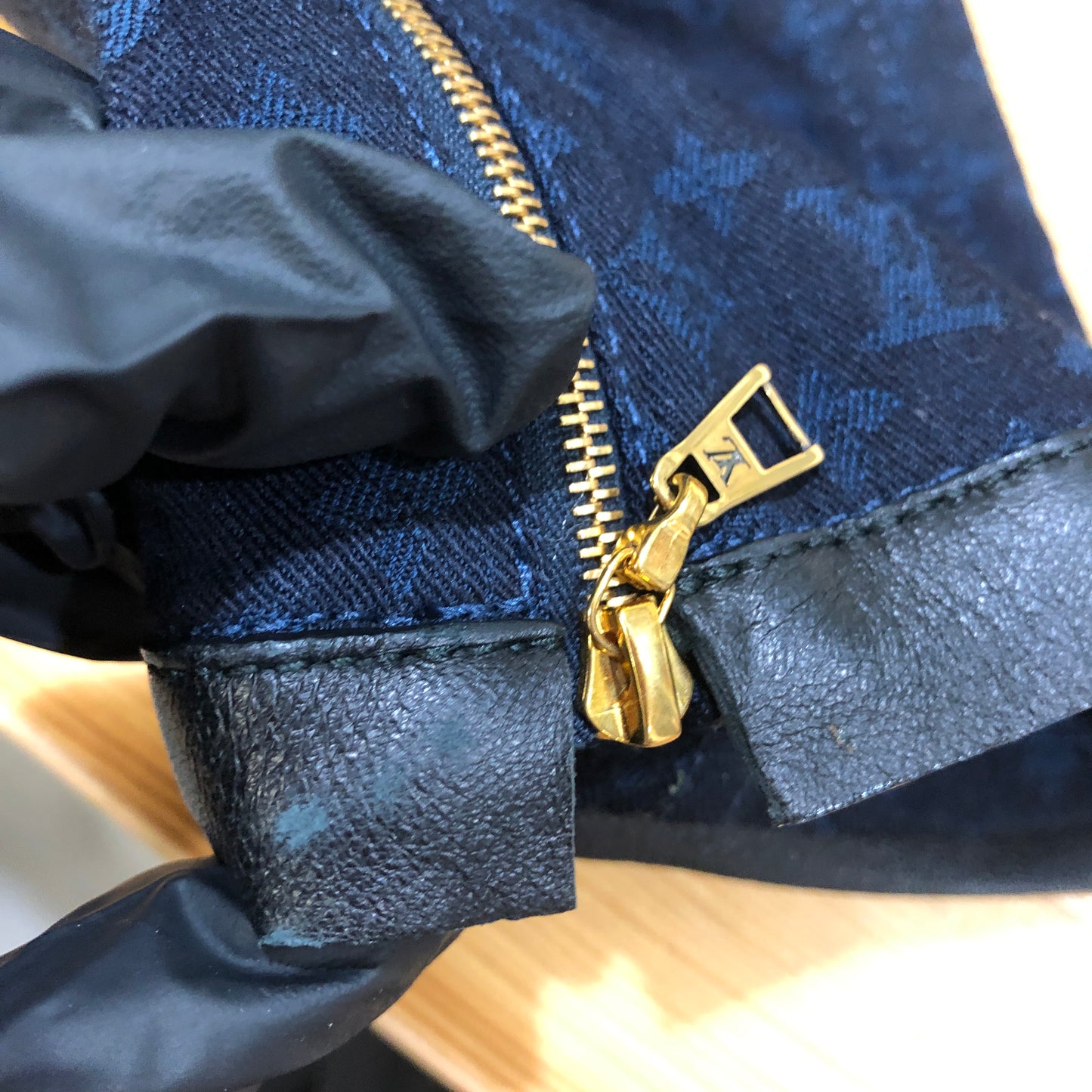 Louis Vuitton Monogram Navy Slim Fit Pants Size 36