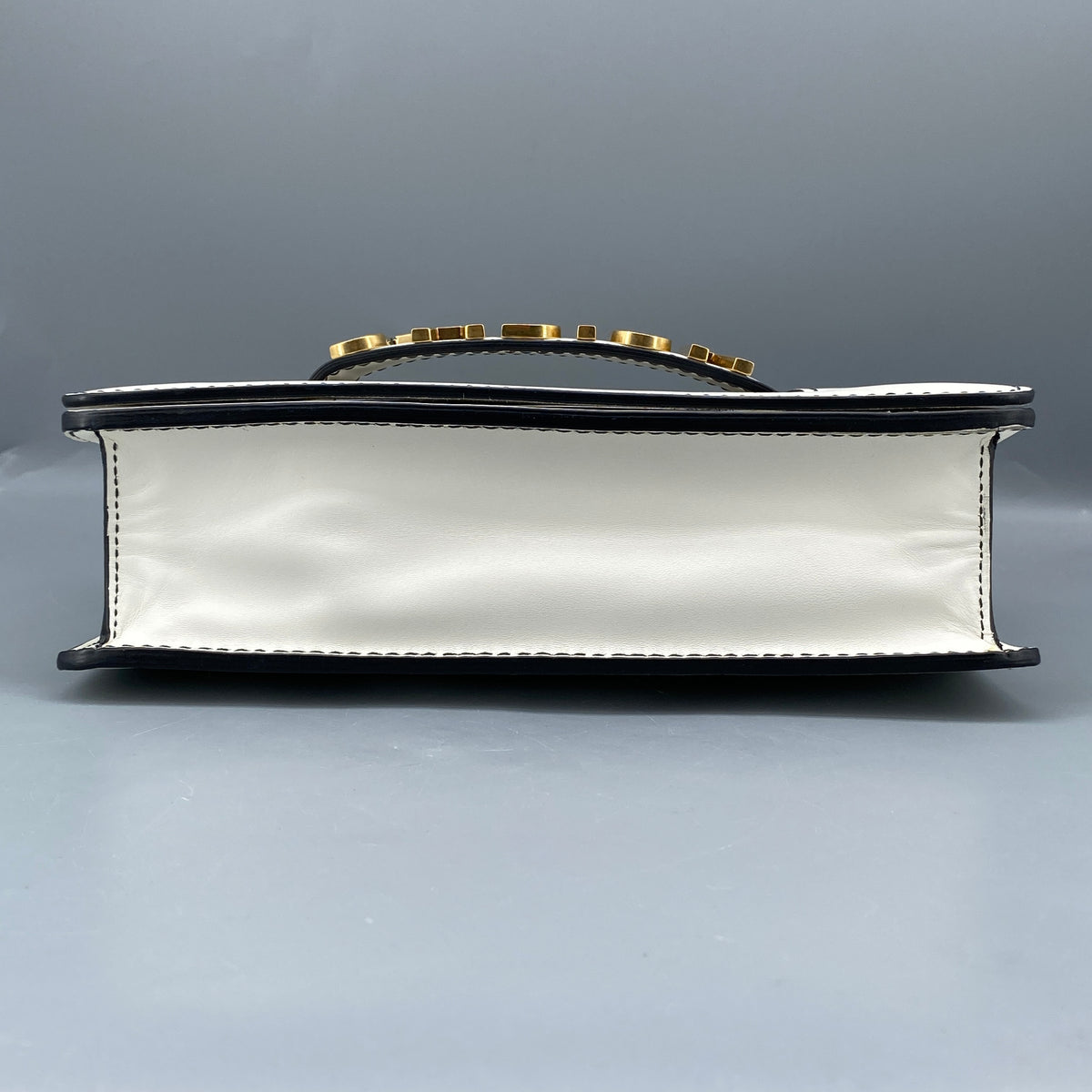 Christian Dior Calfskin J'Adior Chain Flap Bag Off White