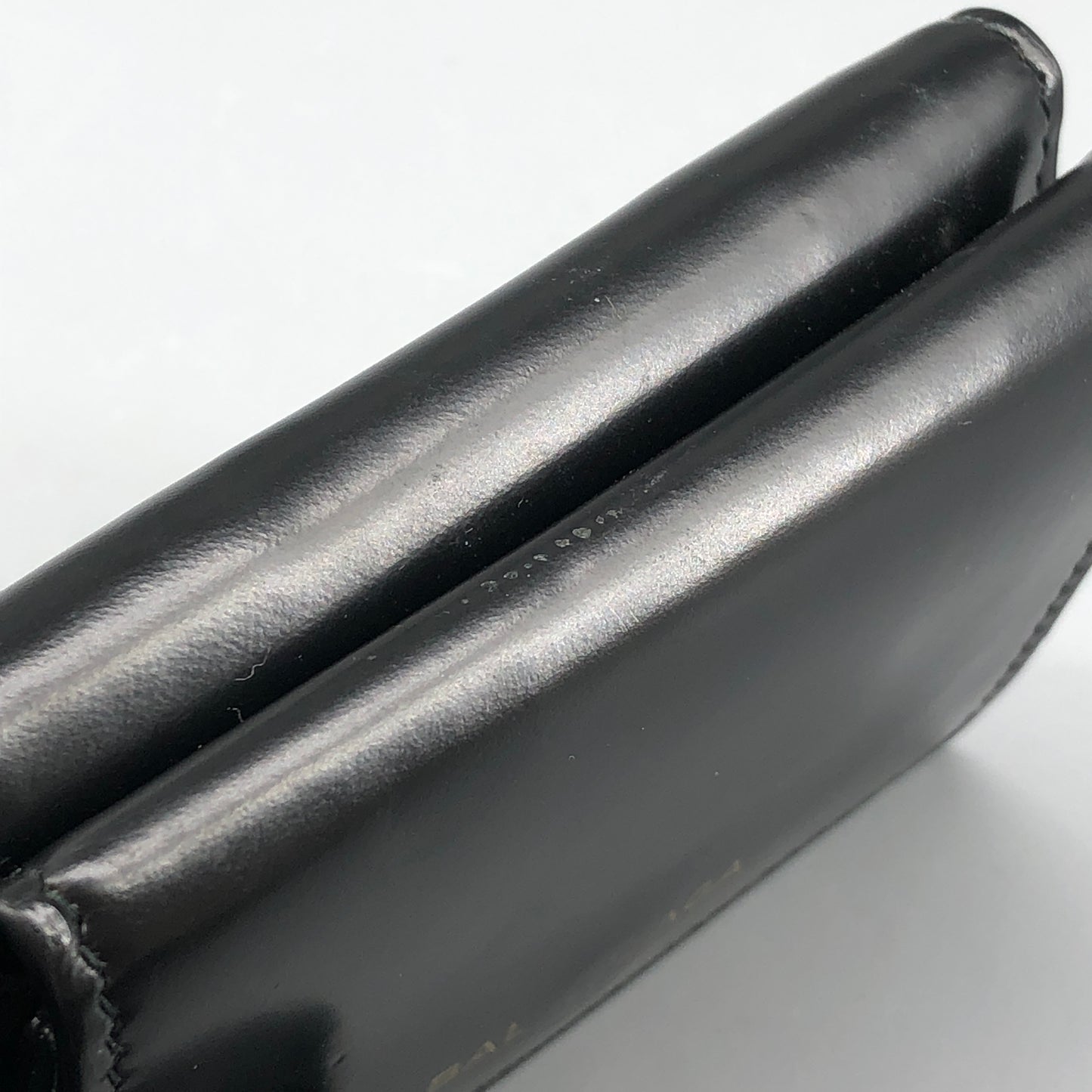 Balenciaga Black Smooth Leather Short Wallet