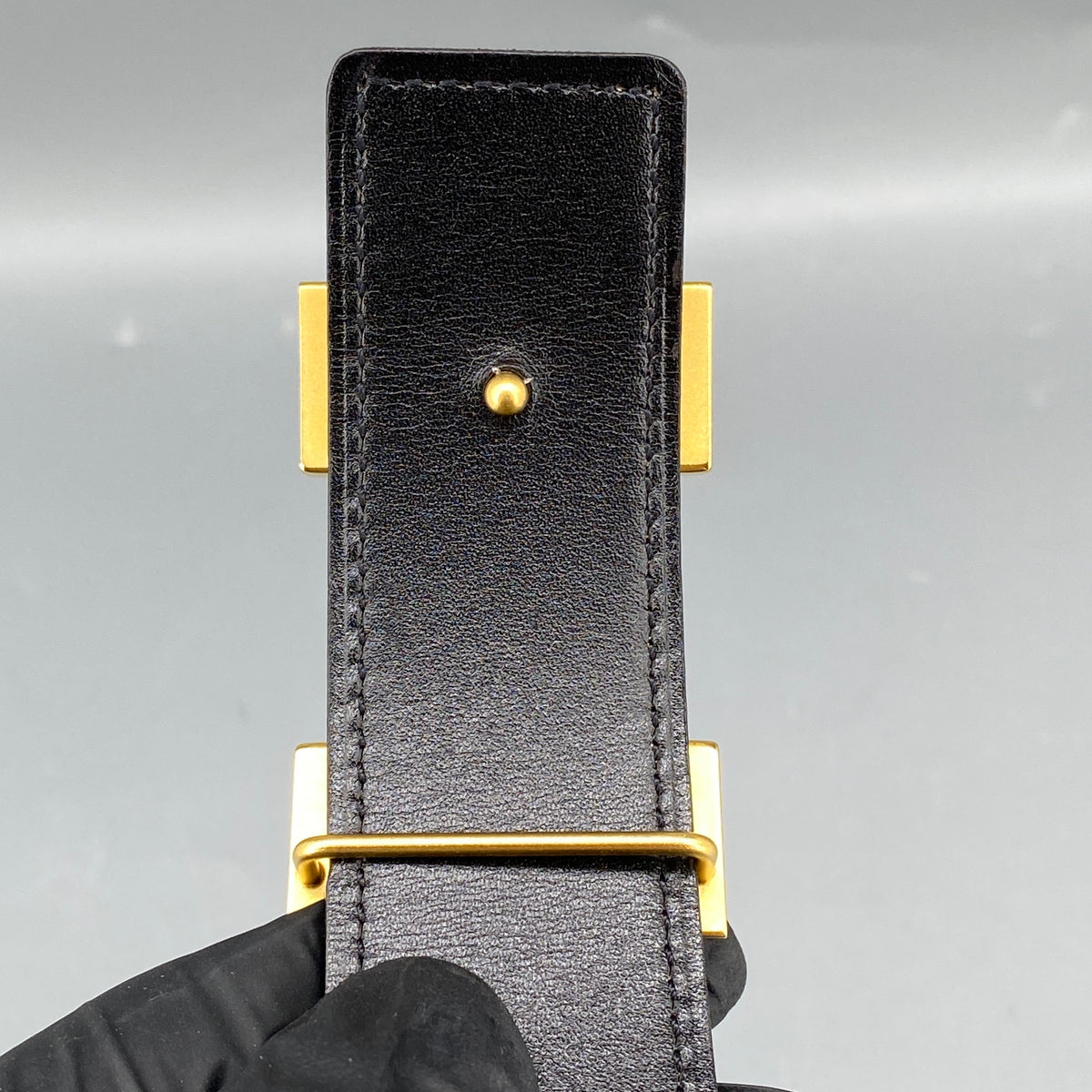 Hermes H Buckle Leather Belt 85cm tan