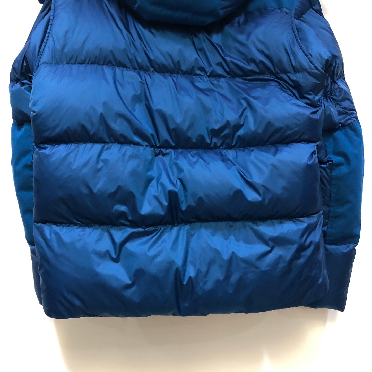 Burberry Bright Blue Detachable Hood Quilted Puffer Down Jacket Size S