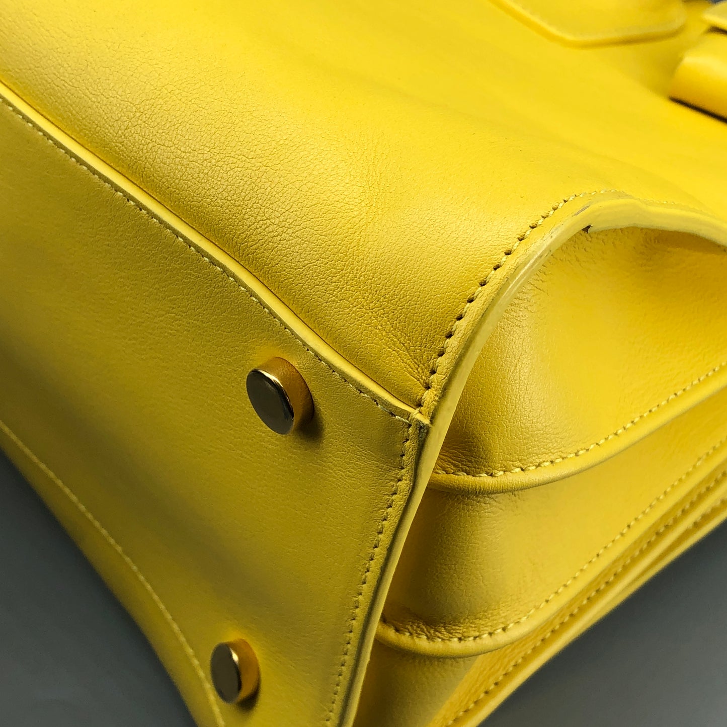 Saint Laurent Sac De Jour Yellow Leather Tote Bag