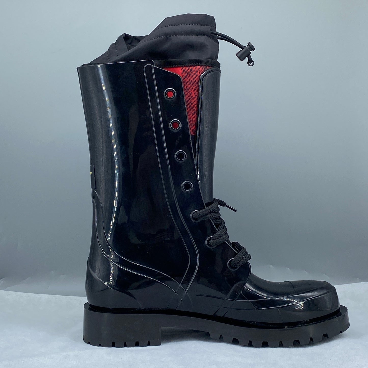 Christian Dior Women Lace‑Up Combat Boots Size 38 black