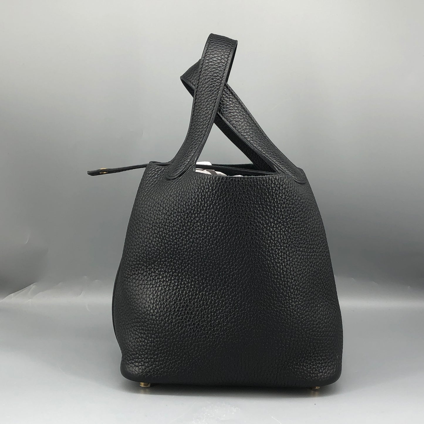 Hermes 2020 Picotin 18 Leather Tote Bag Black