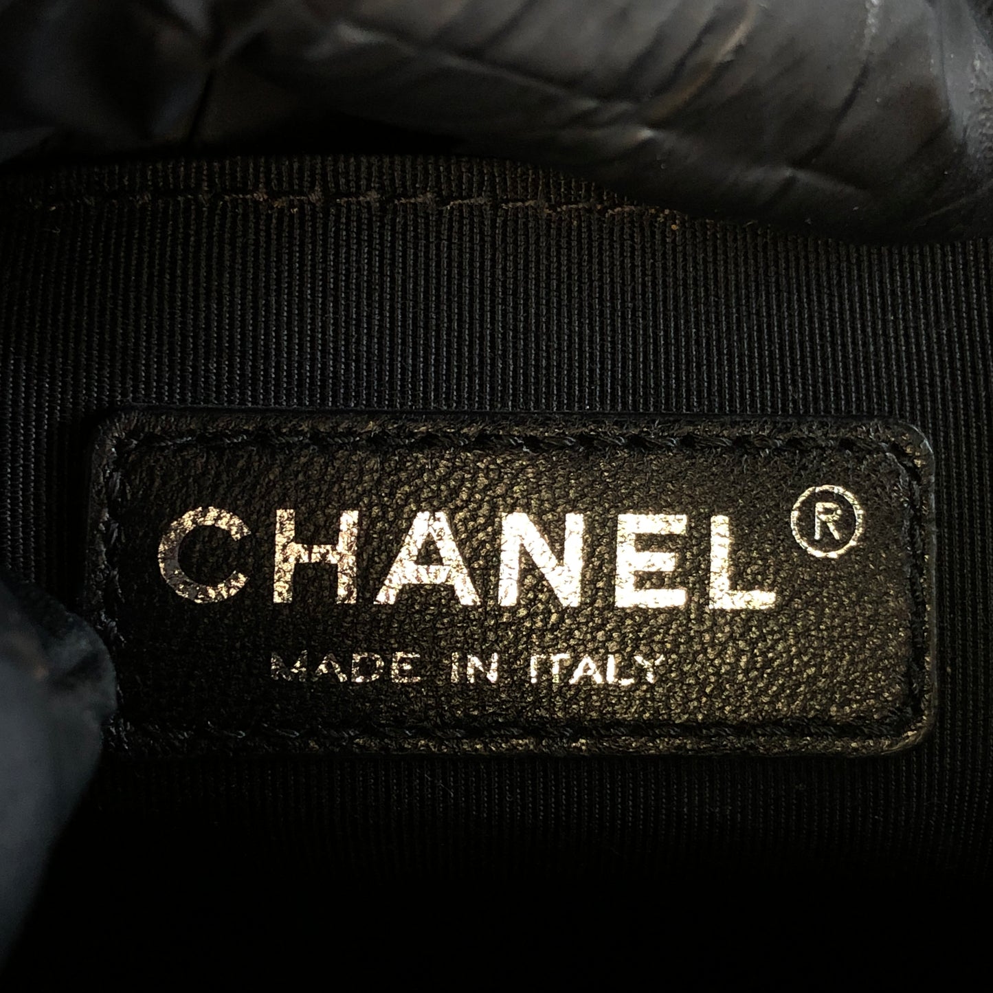 Chanel Boy Medium Embroidered Calfskin Shoulder Bag Black