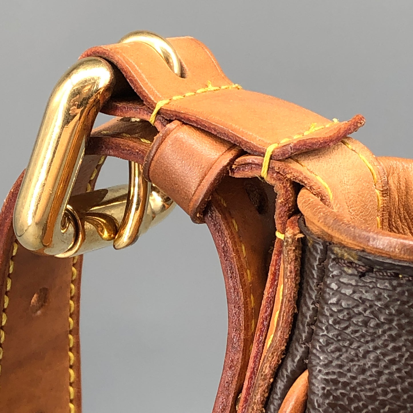 Louis Vuitton Hudson Monogram Canvas Shoulder Bag Brown