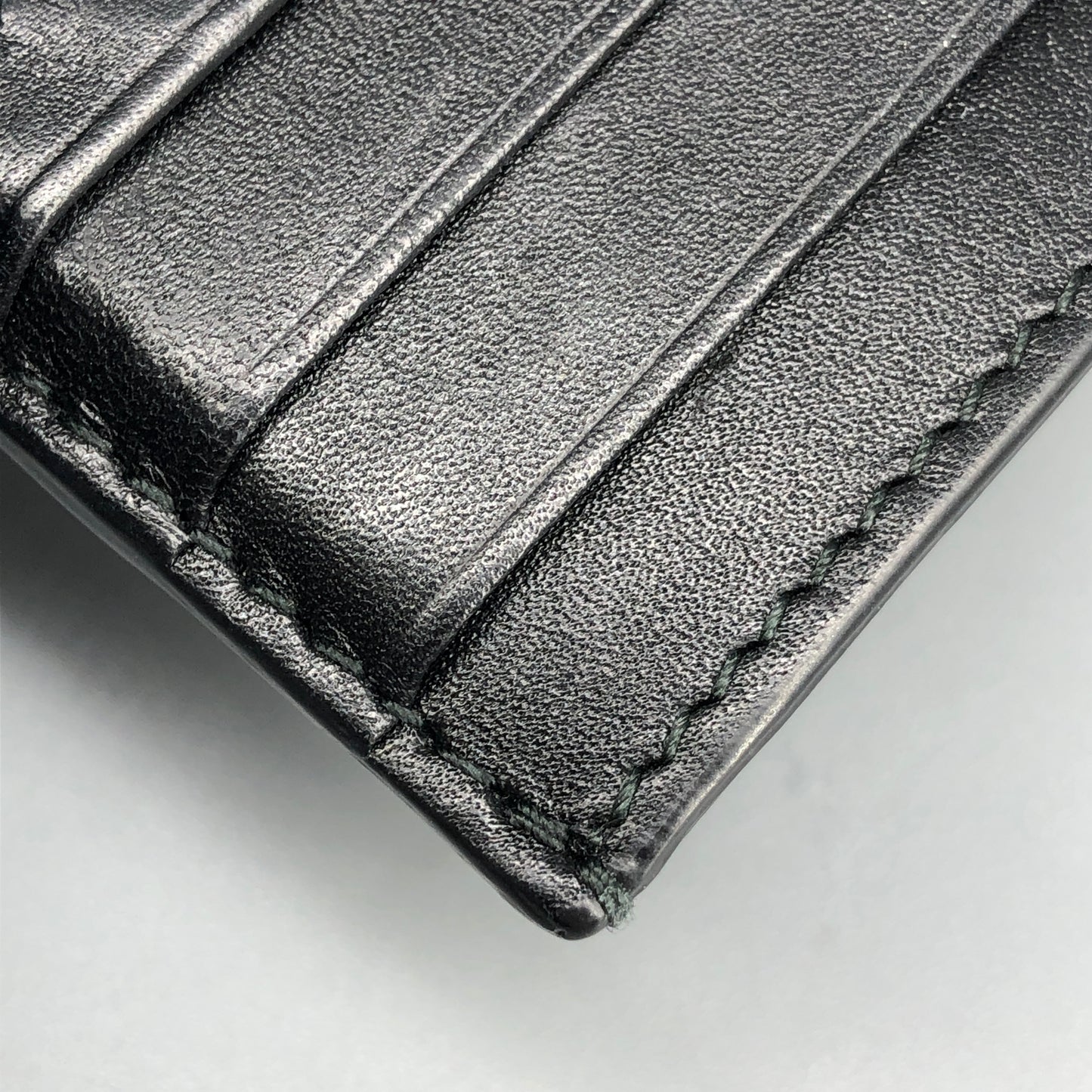 Bottega Veneta Intrecciato Leather Card Holder Black