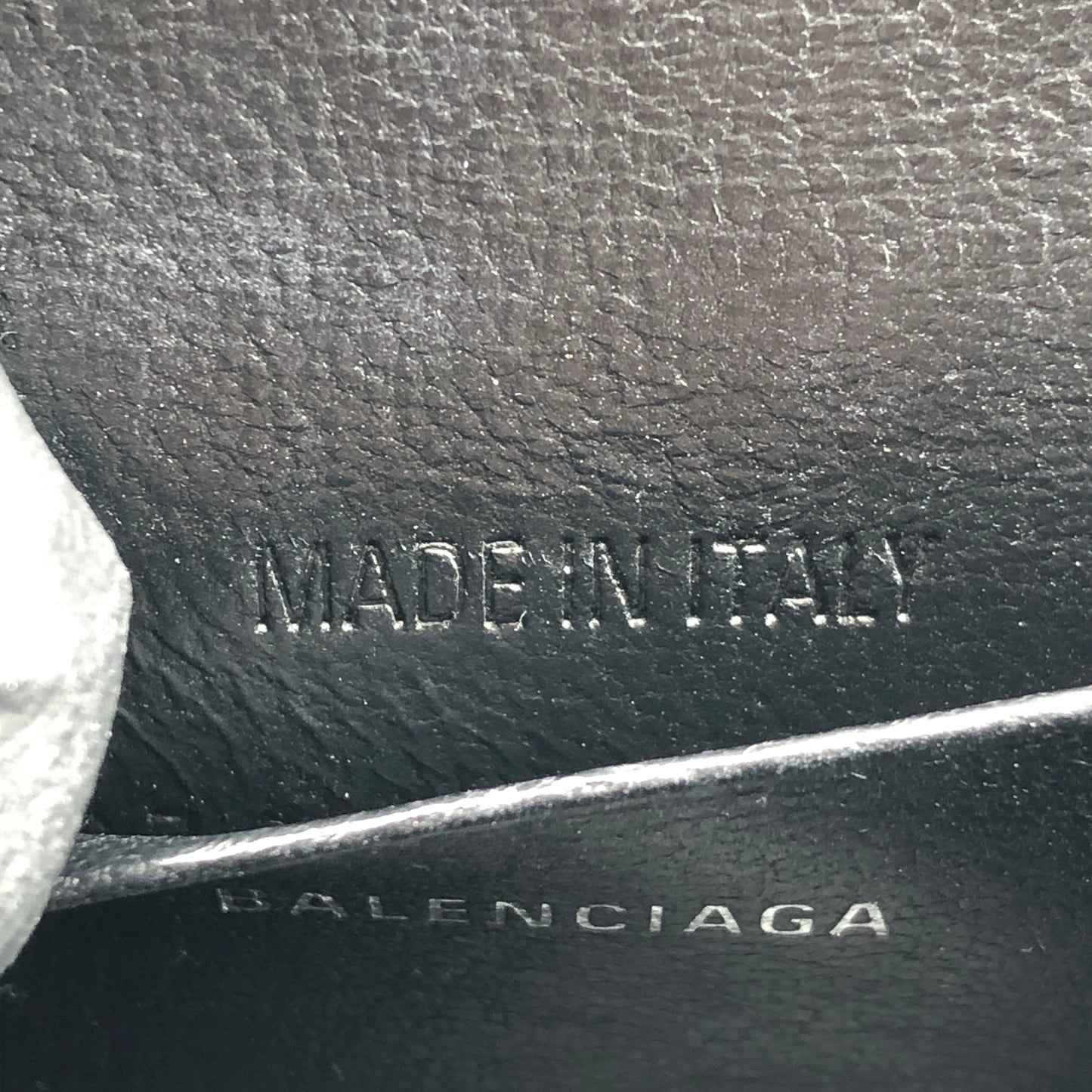 Balenciaga Silver Croc Embossed micro Hourglass Top Handle Bag
