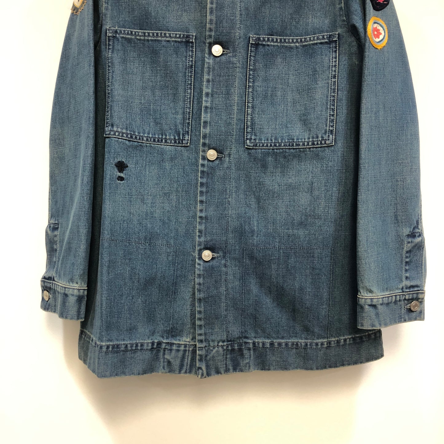 Christian Dior Multicolor Embroidered Denim Jacket 34