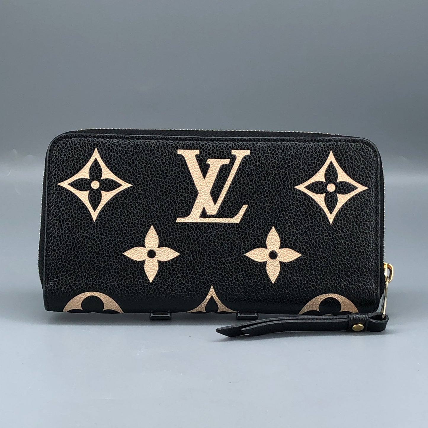 Louis Vuitton Black Monogram Empreinte Zippy Wallet