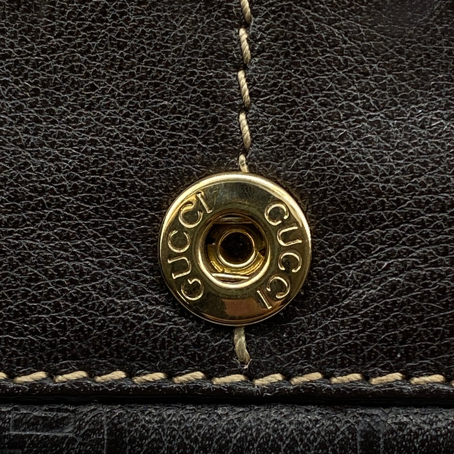 Gucci GG Embossed Deep Brown Leather Long Wallet