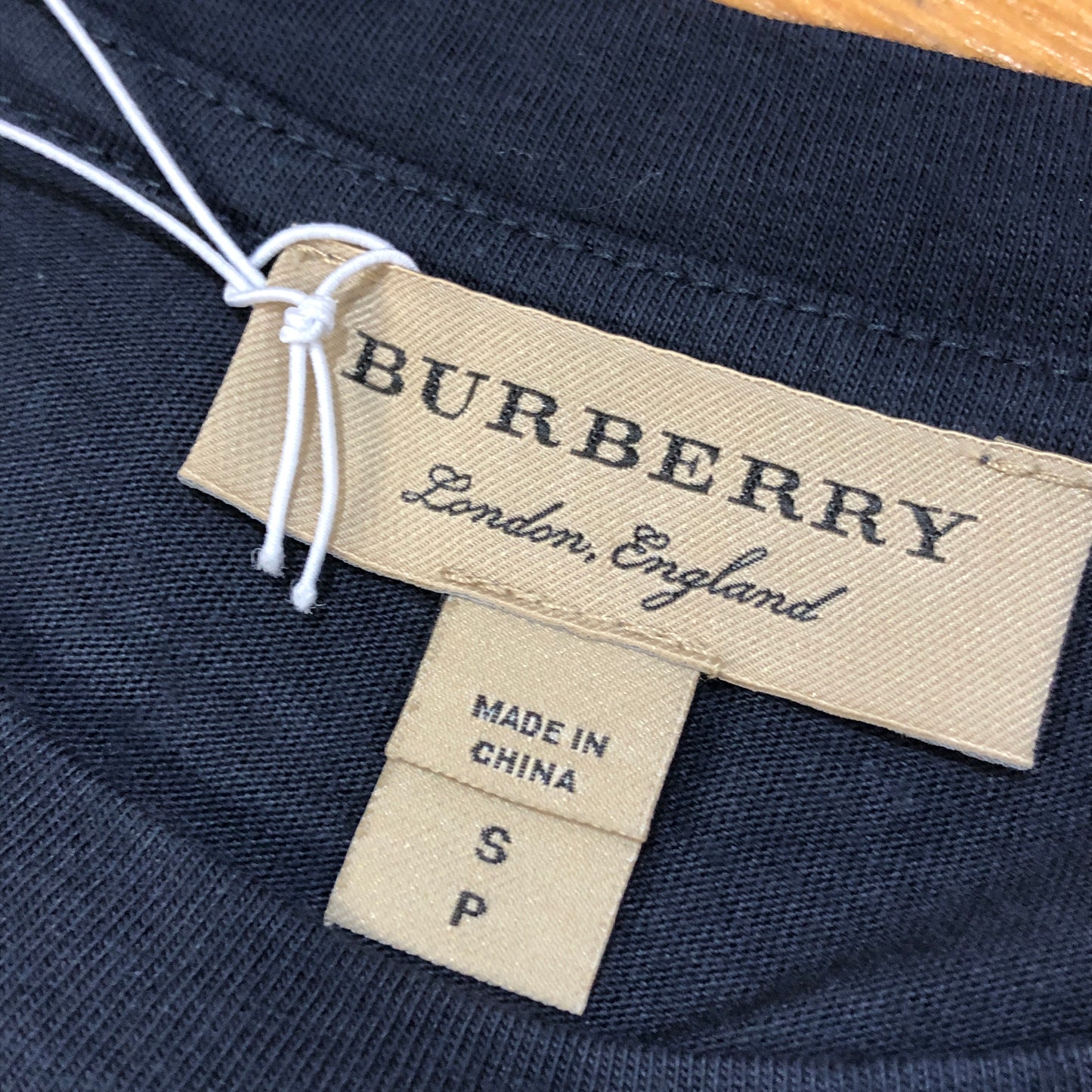 Burberry Navy Blue Crew Neck Short Sleeve T-shirt Size S