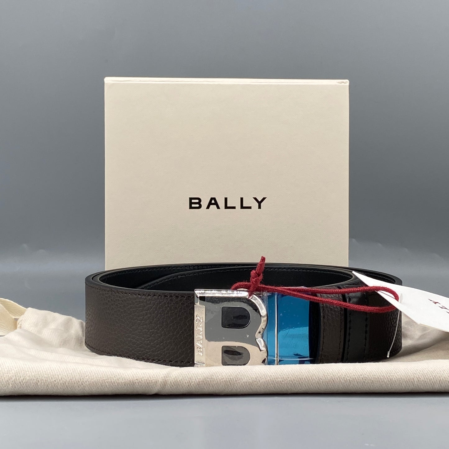 Bally Black Leather Men's Belt