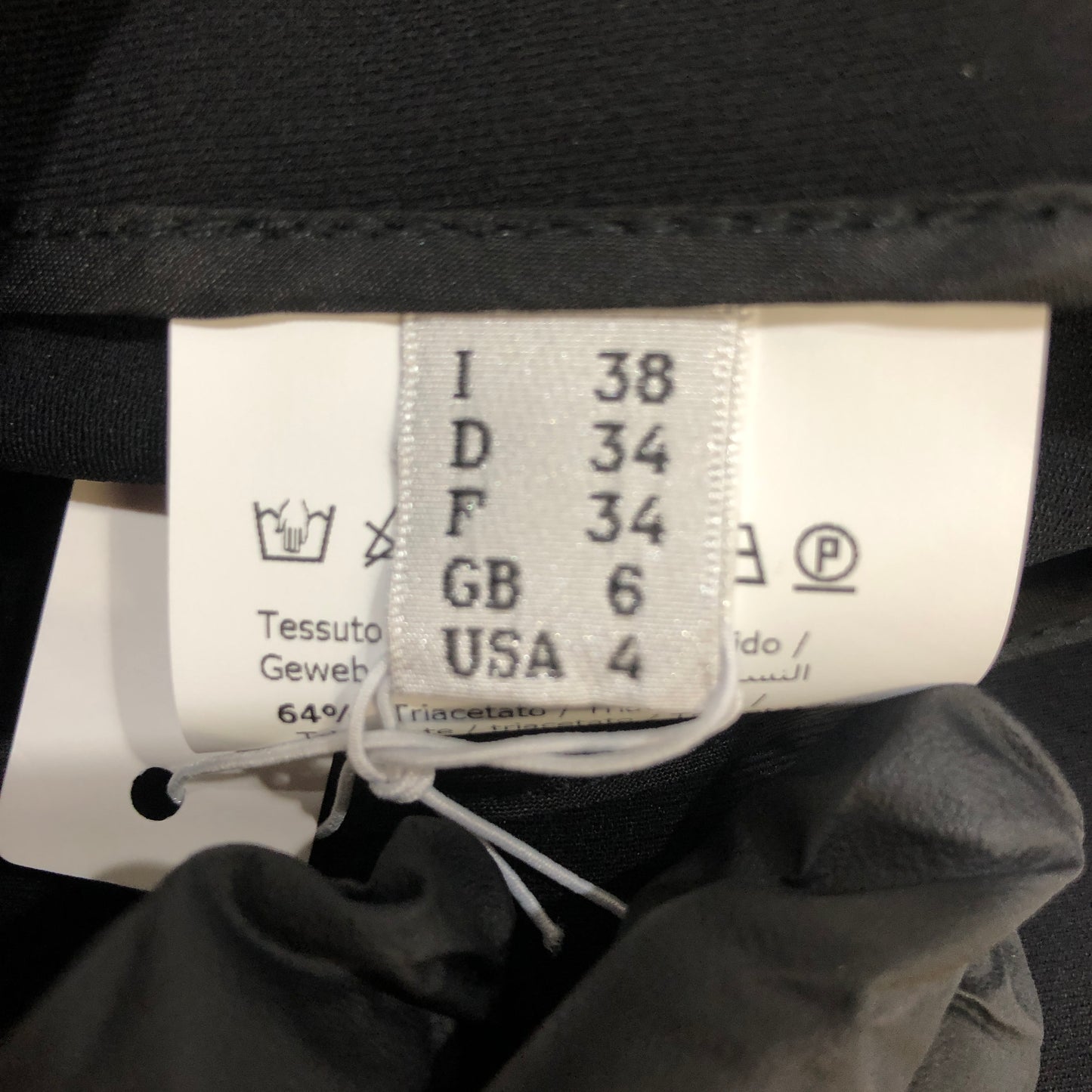 Moschino Black Slim-Fit Pants Size US 4