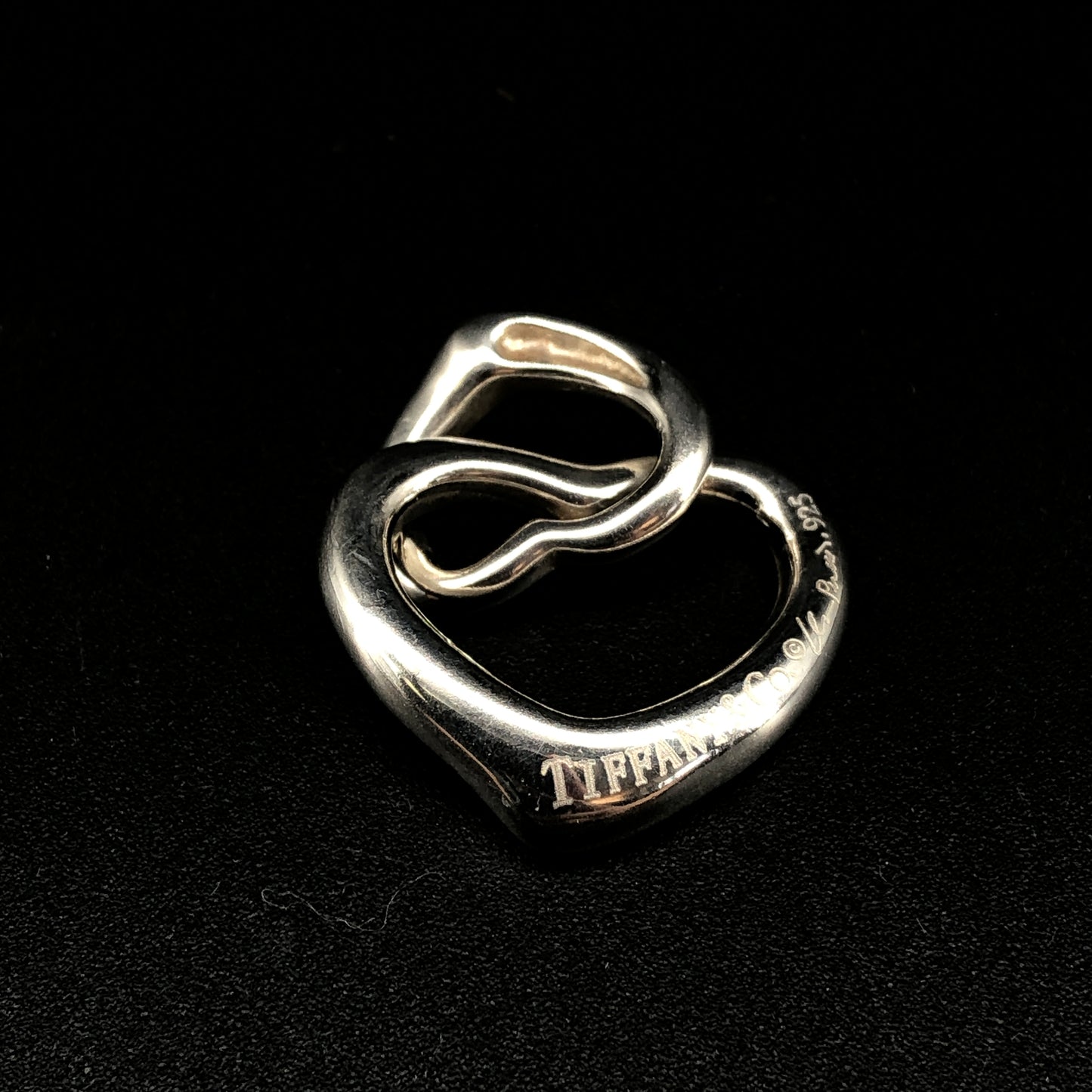 Tiffany & Co. Interlocking Hearts Pendant 925 Sterling Silver