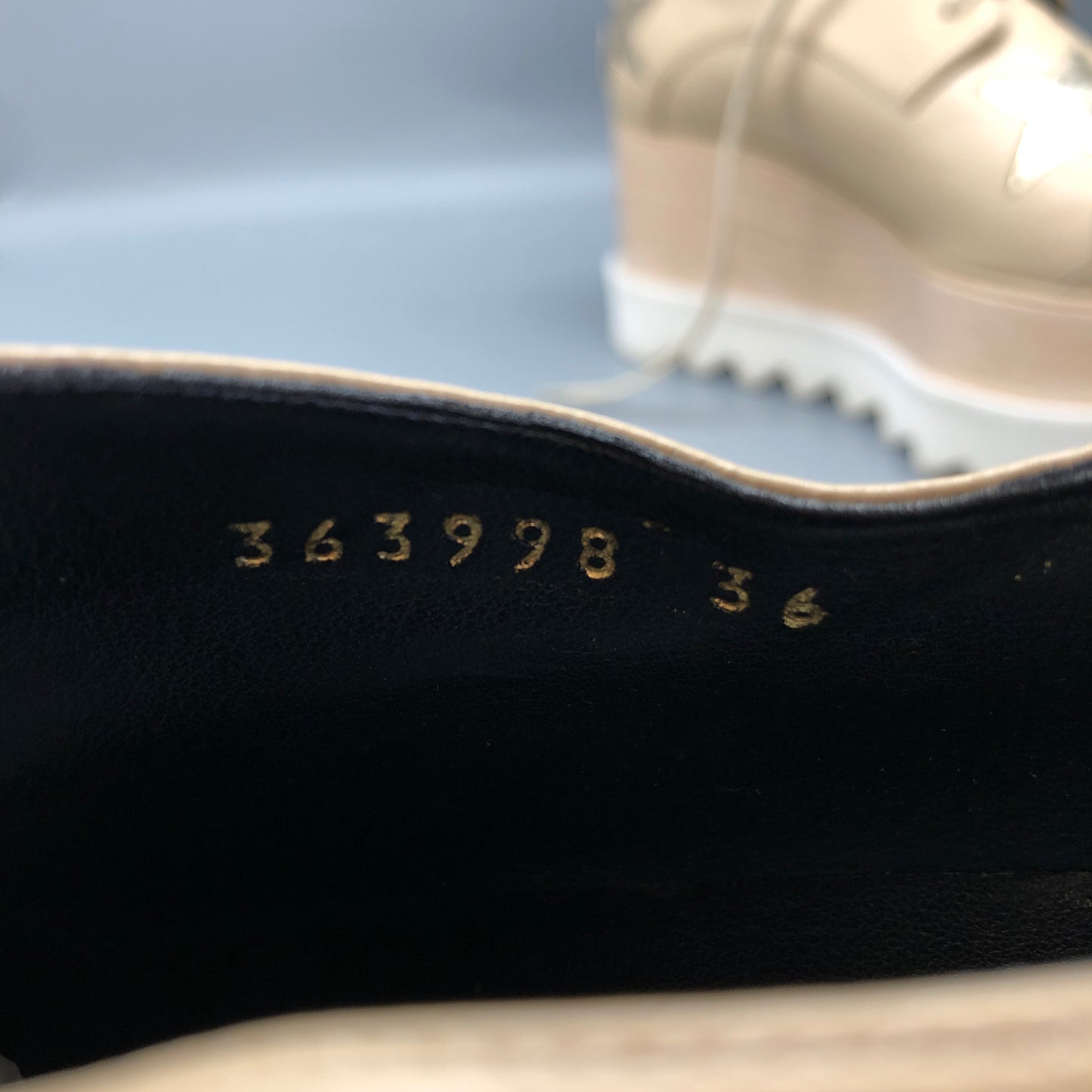Stella McCartney Nude Star-Embellished Platform Sneakers Women's Shoes Size 36
