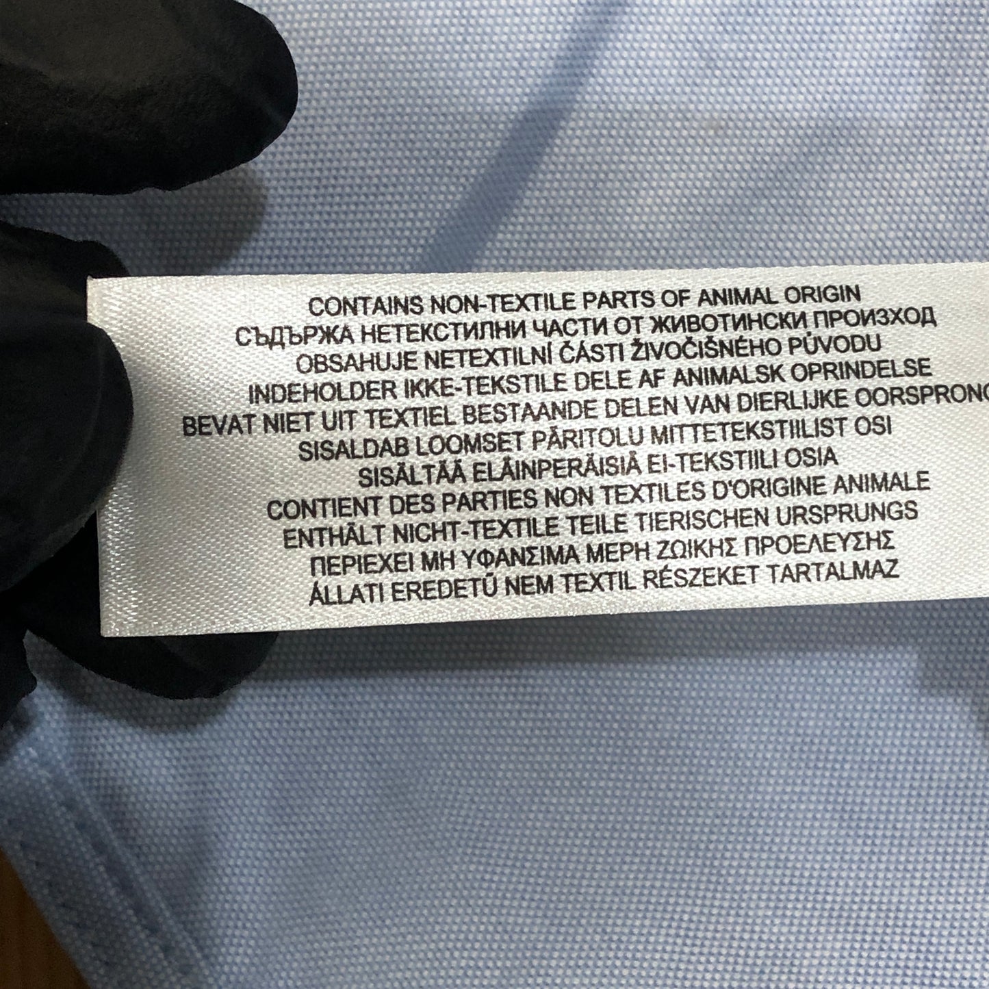 Burberry Light Blue Cotton Letter Print Oversized Long Sleeve Shirt Size 4
