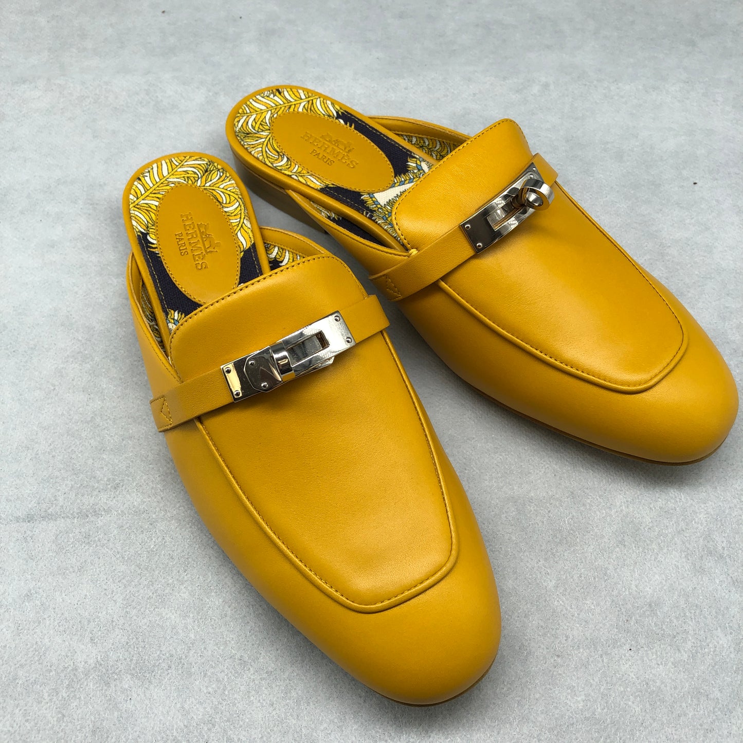 Hermes Women's Yellow Oz Mules shoes 37
