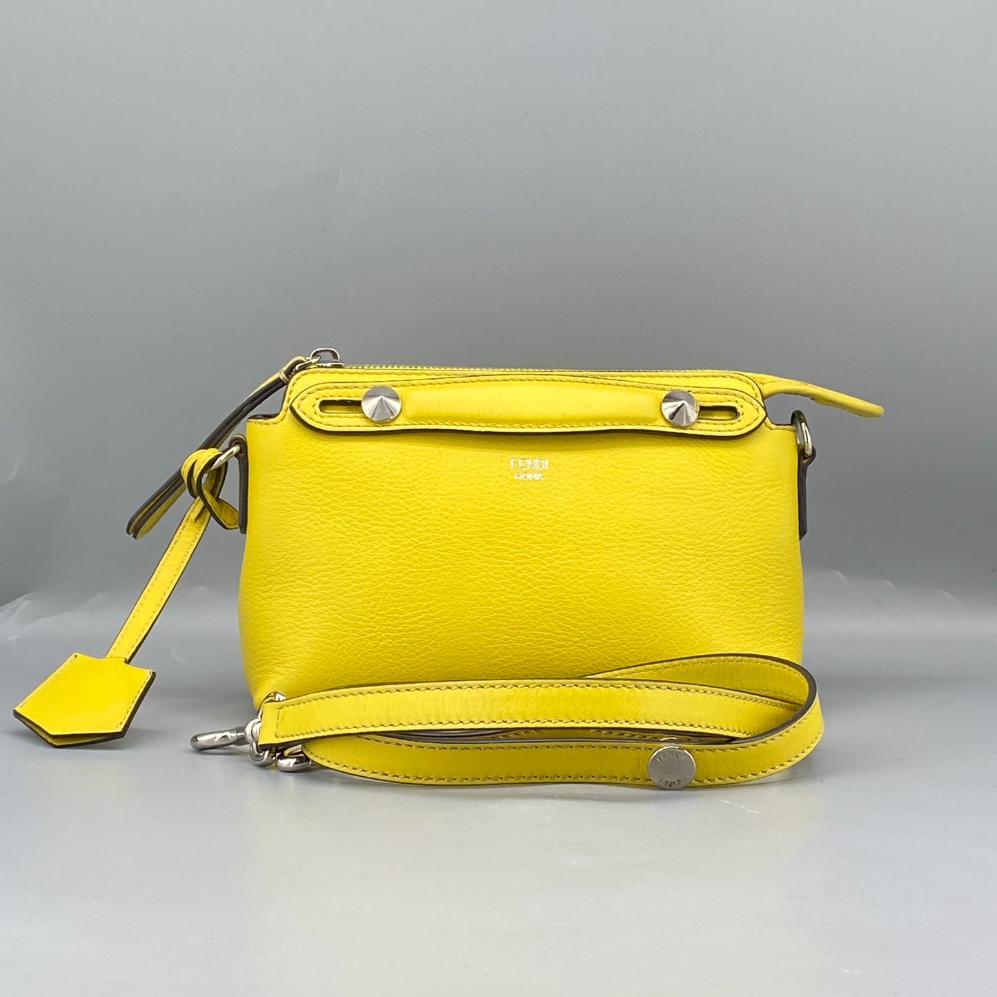 Fendi Yellow Leather By The Way Crossbody Bag