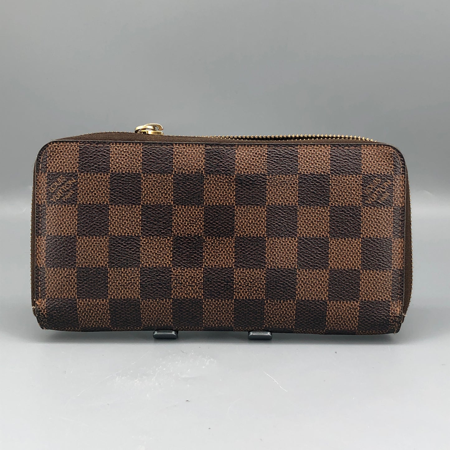 Louis Vuitton Damier Ebene Zippy Wallet Brown