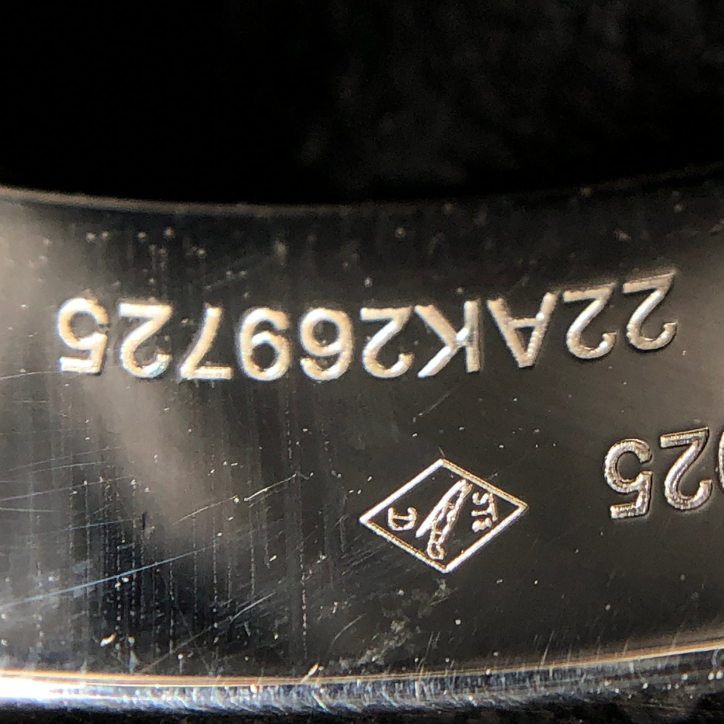 Hermes 925 Silver Mini Chaine d'Ancre Ring Size 50mm